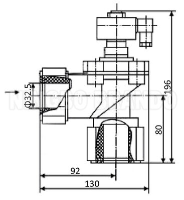 WXYD 1'' TDF-K25 Valve à Jet Pulsé avec Écrou Dresser pour Filtre à Sac Industriel