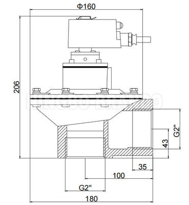 BFEC 2'' DMF-Z-50S avec bobine résistante aux explosions 24VDC 220VAC