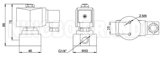 700 bar 10000 PSI soupape électromagnétique haute pression1/4'' 220V 110V 24V 12V