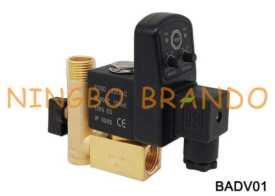 Compresseur d'air électronique temporisé 1/2'', Valve de vidange automatique OPTIMUM