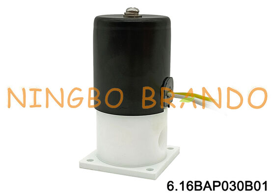 1/8" électrovanne de PTFE pour l'isolement de résistance à la corrosion d'alcali acide