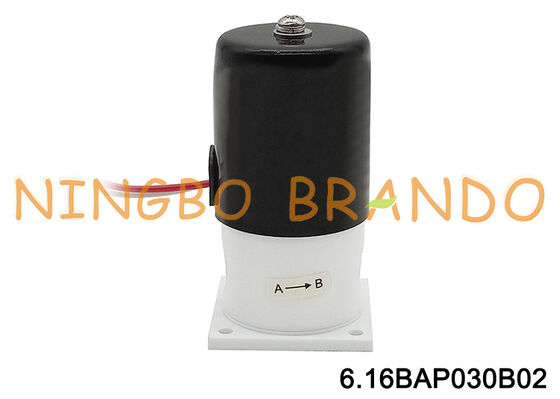 1/4" électrovanne de PTFE pour l'isolement de résistance à la corrosion d'alcali acide