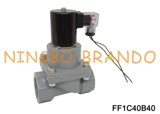 Électrovanne normalement fermée anticorrosion 1-1/2'' CPVC DN40