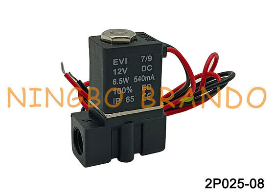2P0250-08 Électrovanne à 2 voies 1/4" Électrovanne pneumatique en plastique