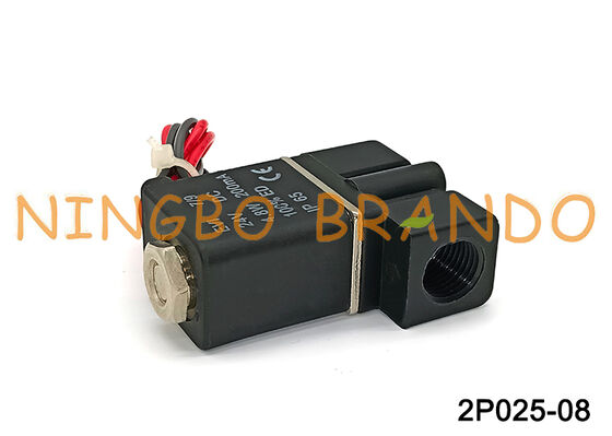 Électrovanne pneumatique en plastique à action directe, 2P025-08, pour Air et eau, DC24V
