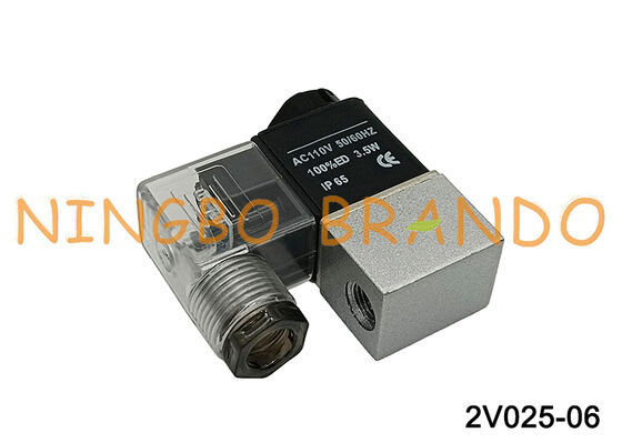 Airtac Type 2V025-06 1/8 ''vanne de contrôle de fluide 2/2 voies 110VAC AC110V