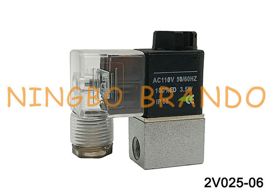 Airtac Type 2V025-06 1/8 ''vanne de contrôle de fluide 2/2 voies 110VAC AC110V