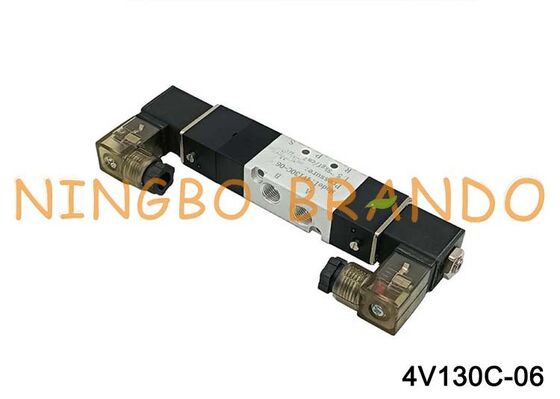 Airtac Type 4V130C-06 électrovanne d'air 3 positions 5 ports 1/8 ''vanne de commande pneumatique