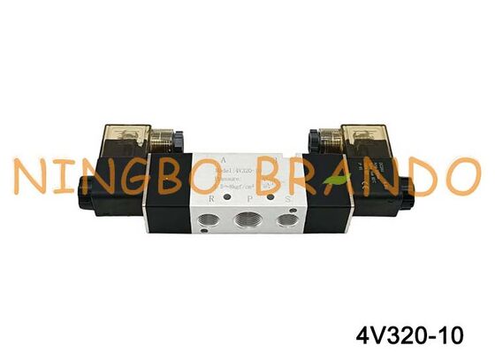 AirTAC Type 4V320-10 DC12V 3/8 ''Double solénoïde 5/2 voies électrovanne à air
