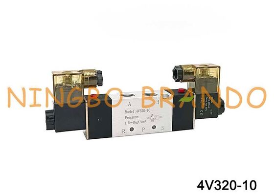 AirTAC Type 4V320-10 DC12V 3/8 ''Double solénoïde 5/2 voies électrovanne à air