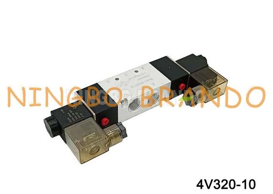 AirTAC Type 4V320-10 DC12V 3/8 ''Double solénoïde 5/2 voies électrovanne à air