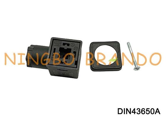 Connecteur 18mm de bobine de solénoïde DIN43650A 3 PIN DIN 43650 type A