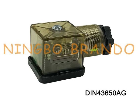 Type A en nylon DIN 43650 du connecteur 18mm MPM Brown de bobine de vanne électromagnétique DIN43650A