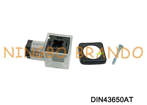 Type transparent DIN 43650 du connecteur 18mm de bobine de vanne électromagnétique DIN43650A