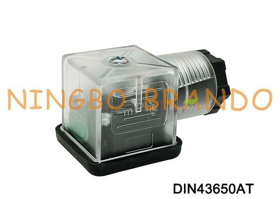 Type transparent DIN 43650 du connecteur 18mm de bobine de vanne électromagnétique DIN43650A