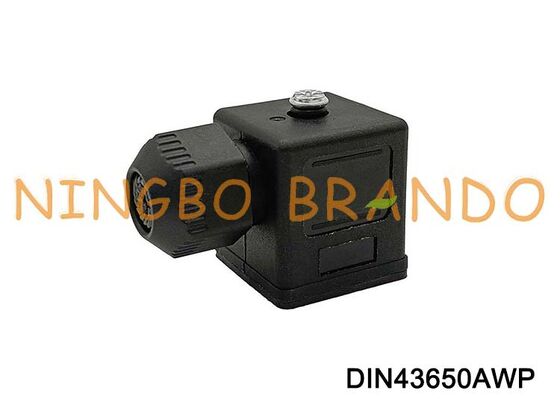 DIN43650A Waterproof Solenoid Valve Coil Connector IP67