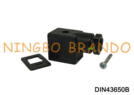 Connecteur de bobine d'électrovanne DIN43650 B MPM noir DIN 43650 type B