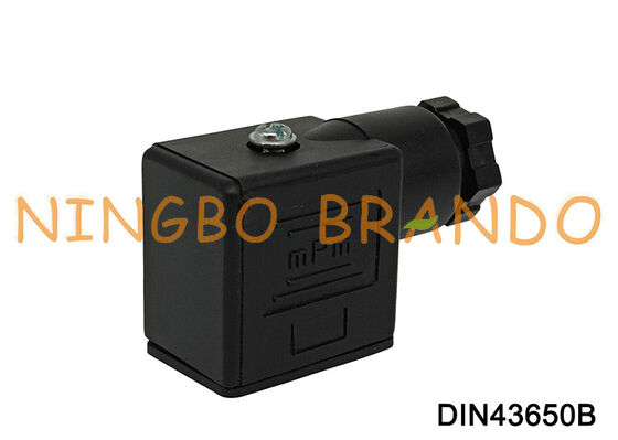 Connecteur de bobine d'électrovanne DIN43650 B MPM noir DIN 43650 type B