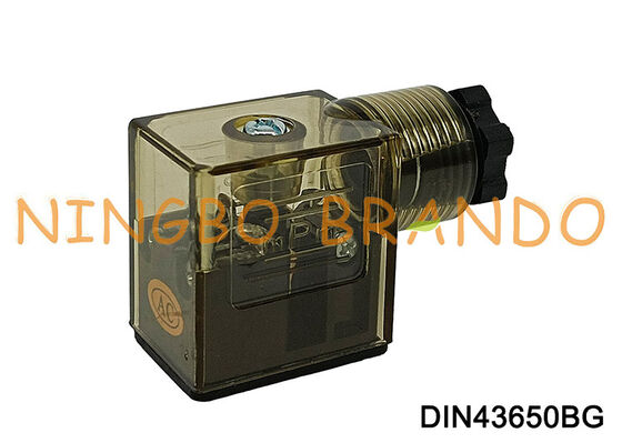 Connecteur de bobine de vanne électromagnétique DIN43650B avec LED DIN 43650 type B