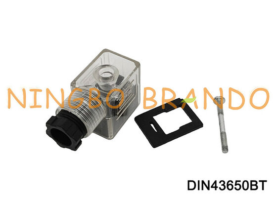 Type transparent DIN 43650 du connecteur 11mm de bobine de vanne électromagnétique DIN43650B B