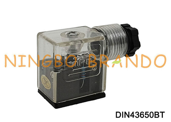 Type transparent DIN 43650 du connecteur 11mm de bobine de vanne électromagnétique DIN43650B B