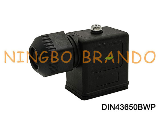Forme B imperméable du connecteur IP67 DIN 43650 de bobine de vanne électromagnétique DIN43650B