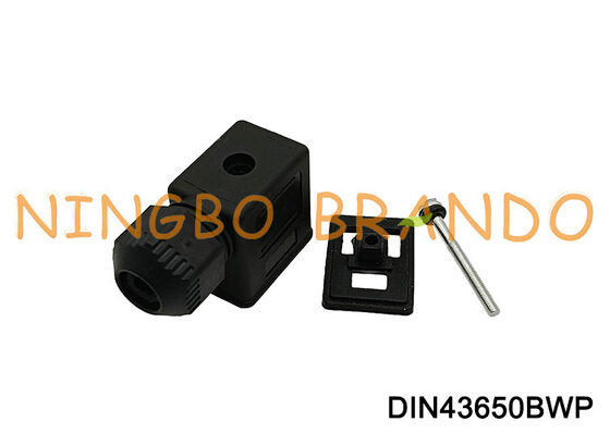 Forme B imperméable du connecteur IP67 DIN 43650 de bobine de vanne électromagnétique DIN43650B