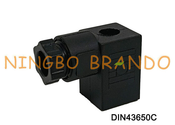 Connecteur de bobine d'électrovanne DIN43650 C MPM noir DIN 43650 type C