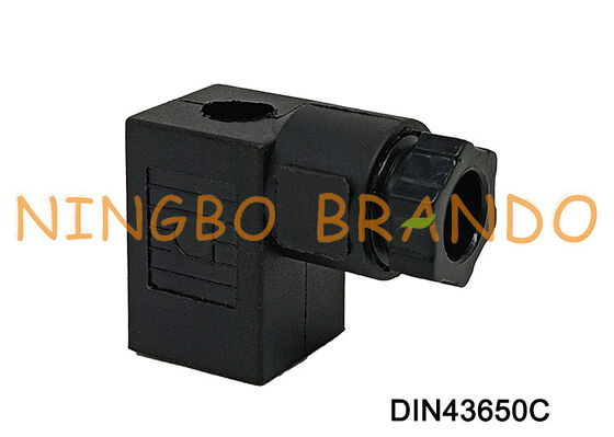 Connecteur de bobine d'électrovanne DIN43650 C MPM noir DIN 43650 type C