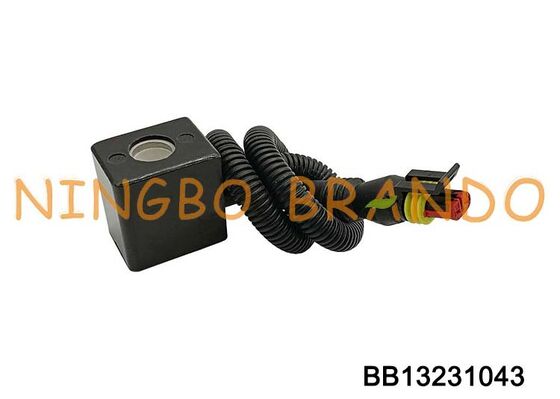 Bobine de solénoïde 12VDC 24VDC avec connecteur pour pièces de rechange automobiles