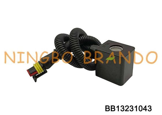 Bobine de solénoïde 12VDC 24VDC avec connecteur pour pièces de rechange automobiles