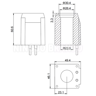 Le type de bobine de solénoïde hydraulique 508173 24VDC 508172 12VDC 30W