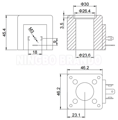 Vickers Type 02-101726 02-101728 bobine hydraulique 110VAC 220VAC d'électrovanne
