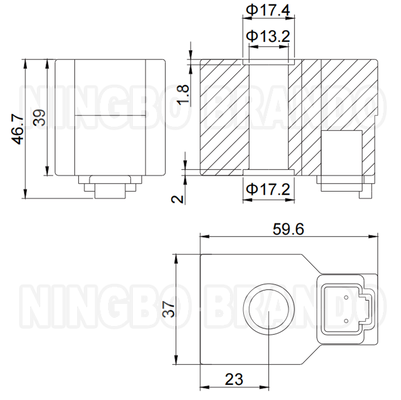 Bobine de solénoïde de 14VDC 27VDC 21W pour l'excavatrice de Hyundai R210-5 R220-5