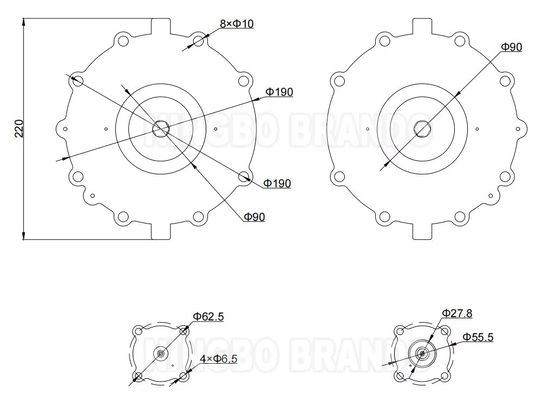 C123432 C123433 Ensembles de diaphragme pour soupape à impulsion de type ASCO SCG353D060 SCG353G060 G353.058