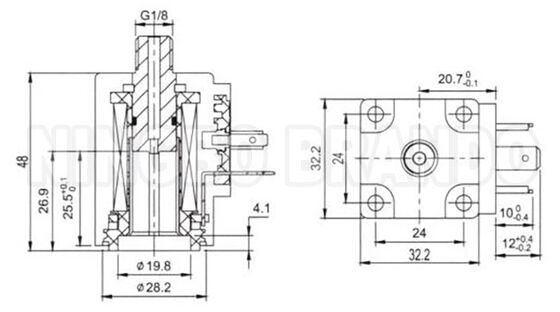 0311 C 0312 C 0211 Bobine de soupape solénoïde de type Burkert 12V 24V 110V 220V 22VA 20W
