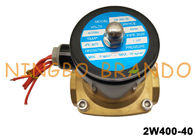 Vanne électromagnétique de fin de l'eau de pouce G1-1/2 d'huile de la normale AC220V/DC24 en laiton de valve 2W400-40