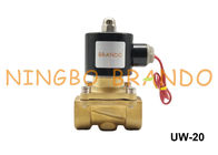 UW-20 2W200-20 3/4&quot; type vanne électromagnétique eau-air d'huile DC12V normalement fermé AC110V d'Uni-D de diaphragme de NBR