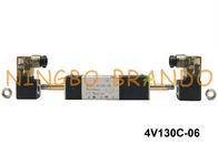BSPT 1/8&quot; type position pneumatique DC12V AC110V de 4V130C-06 Airtac de la manière 3 de la soupape à air de solénoïde 5