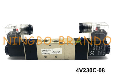 4V230C-08 pinte 1/4&quot; type manière électrique 12VDC d'AirTAC du contrôle 5/3 de double de vanne électromagnétique d'air