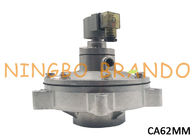 2-1/2 » valve diverse d'impulsion de bâti de série de millimètre de collecteur de poussière de CA62MM pour le système inverse d'extraction de poussière de Baghouse de jet