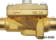 type EVR15 7/8&quot; de Danfoss de vanne électromagnétique de la réfrigération 032L1225 corps en laiton de soudure d'ODF pour la climatisation