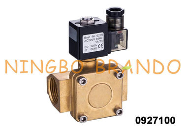 vanne électromagnétique 3/8&quot; 0927100 en laiton normalement fermée pour le compresseur d'air