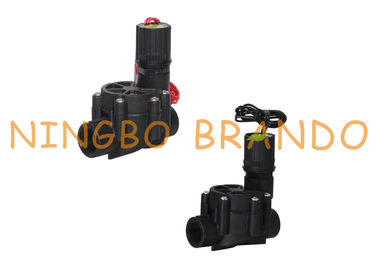 Vanne électromagnétique en plastique électrique d'arroseuse d'irrigation par égouttement 3/4&quot; 1&quot; C.C de 9V 12V 24V