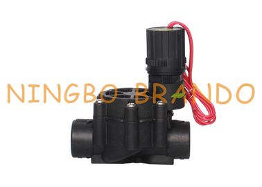 3/4 vanne électromagnétique en plastique électrique de C.C de 1 pouce 9V 12V 24V pour l'irrigation d'agriculture