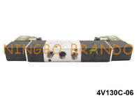 Type 5/3 manière BSPT 1/8&quot; d'AirTAC vanne électromagnétique pneumatique 24VDC 220VAC 4V130C-06