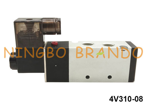 type manière pneumatique 24VDC de la vanne électromagnétique 1/4&quot; 5/2 de 4V310-08 AirTAC