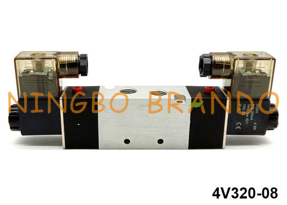 type position pneumatique 220VAC de 4V320-08 Airtac de la manière 2 de la vanne électromagnétique 5