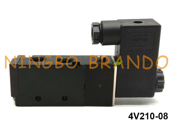 type position pneumatique G1/4 » 24VDC de 4V210-08 Airtac de la manière 2 de la vanne électromagnétique 5