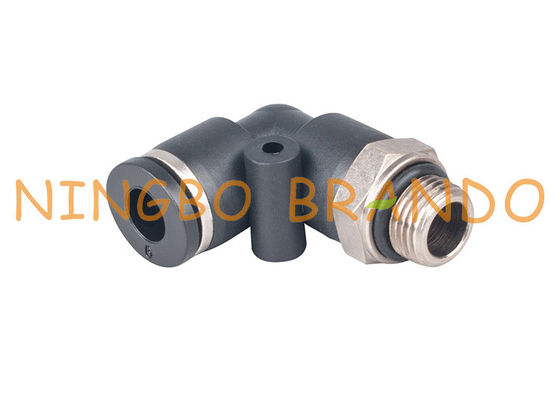 l'enfoncer masculin de coude de 1/8&quot; de 6mm rapide relient les embouts de durites pneumatiques